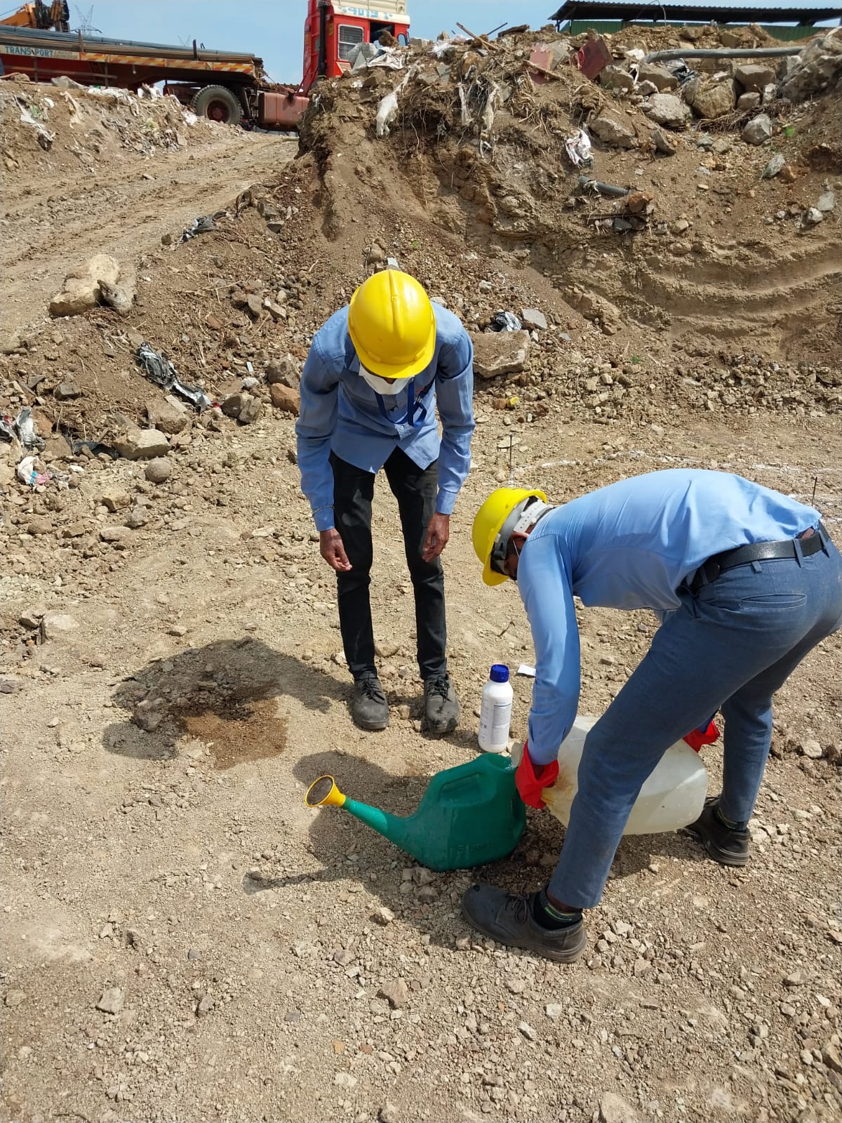 Site Preparation & Chemical Mixing